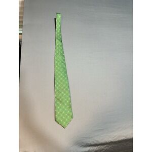 Vintage Brooks Brothers‎ Makers Mens Tie Silk green w/ pink  blue Spring Flower